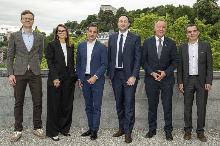 Etat de Vaud Photo de groupe des responsables politiques des cantons romands