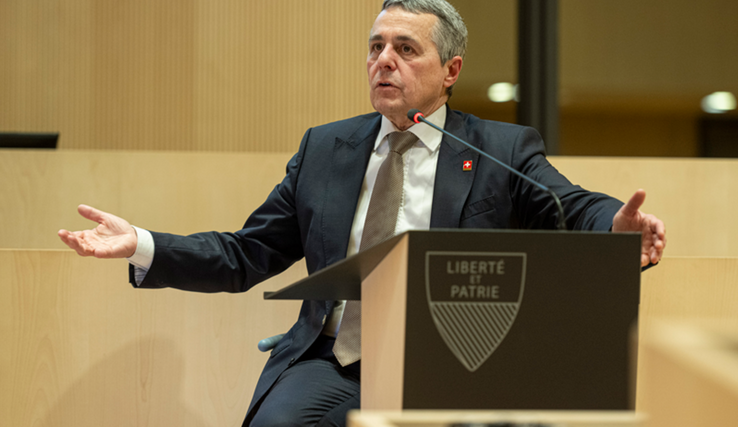 Le conseiller fédéral Ignazio Cassis, invité de ce 18e Club des 100.
