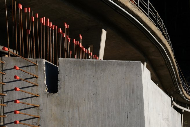 Construction du nouveau pont de la Barboleuse, étape 2023 © Eric Frigière