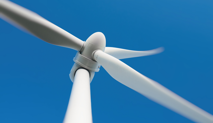 Pales d'une éolienne