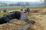 Janvier 2016 - Route Penthaz - Construction des drainages de bord de route