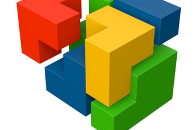 image d'illustrations: briques en couleurs assemblées