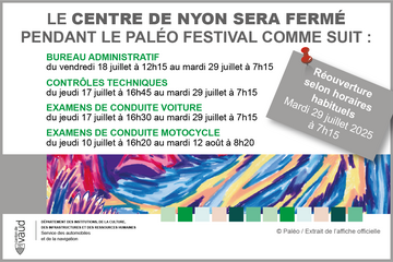 fermeture centre de nyon durant le Paleo festival