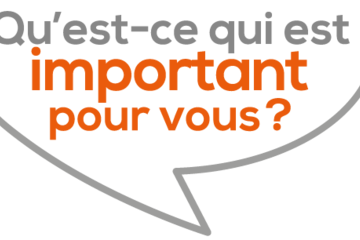 logo de la campagne "qu'est-ce qui est important pour vous?"