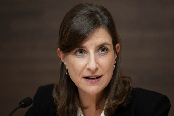 Portrait pris durant la conférence de presse