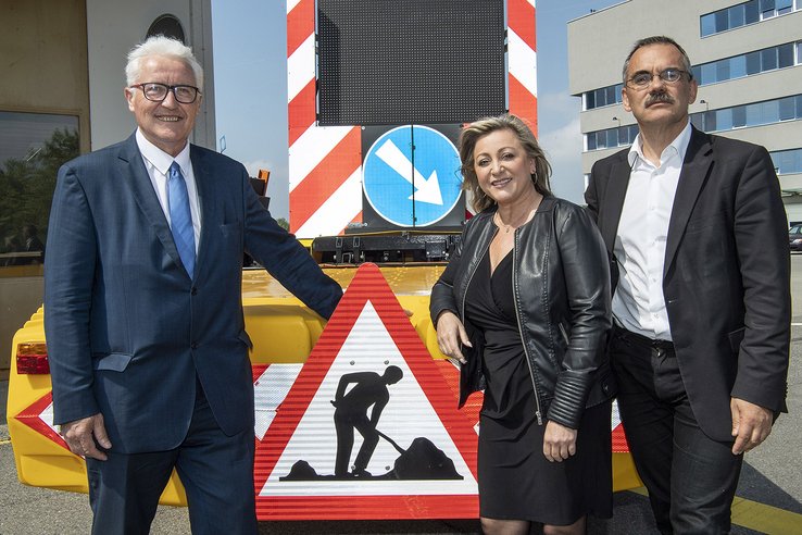 Les conseillers d'Etat genevois, vaudois et fribourgeois, Luc Barthassa, Nuria Gorrite et Jean-François Steigert
