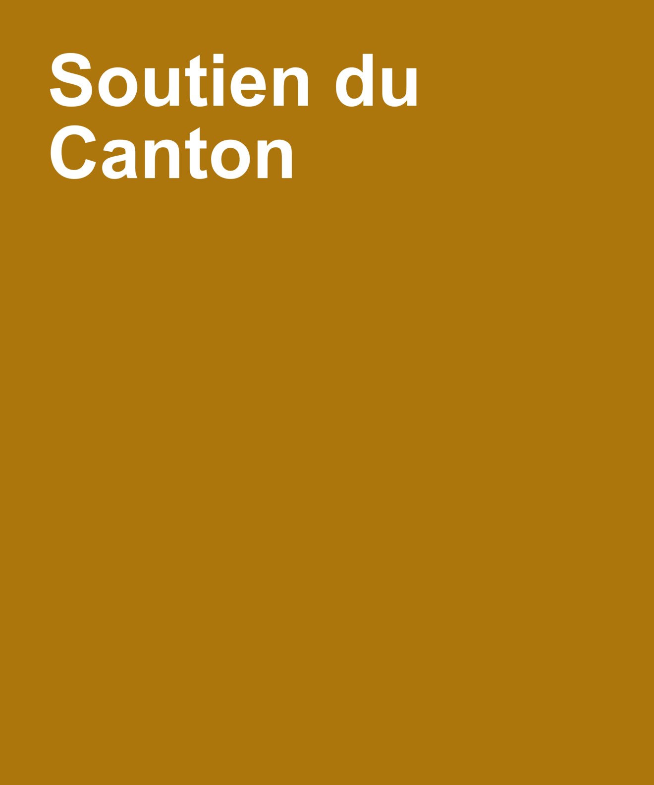 Soutien du canton
