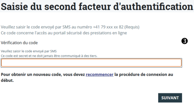 Connexion mode sécurisé 3