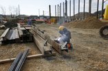 Mars 2016 - Viaduc - Etayage du terrassement de la pile de l'axe 3