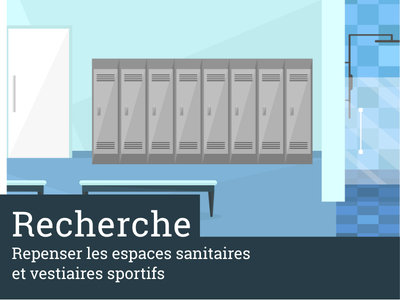 illustration: un vestiaire et une douche