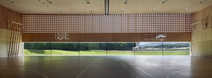 Salle de gymnastique double, Borex-Crassier VD