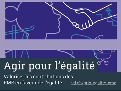 Illustration. Silhouette féminine et poignée de mains, poussette...