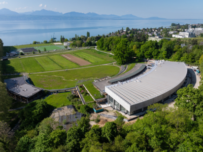 Prise de vue de la Bibliothèque cantonale et universitaire de Lausanne
