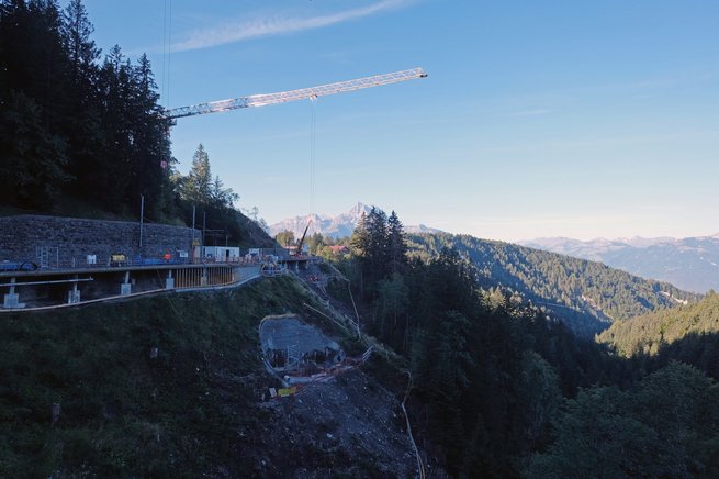 Construction du nouveau pont de la Barboleuse, étape 2023 © Eric Frigière