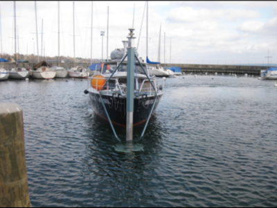 Bateau pour les acquisitions bathymétriques du Léman