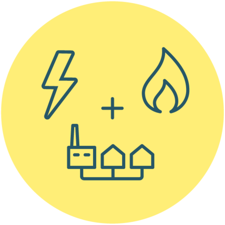 Electricité gaz CAD picto