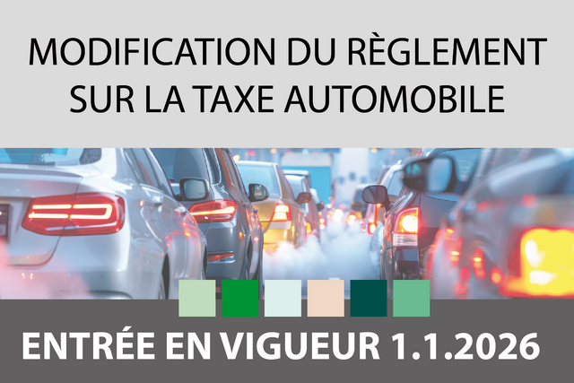 Modification de la taxe automobile
