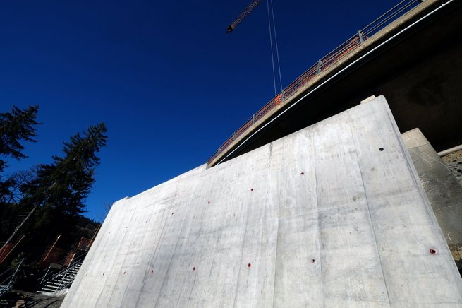Construction du nouveau pont de la Barboleuse, étape 2023 © Eric Frigière