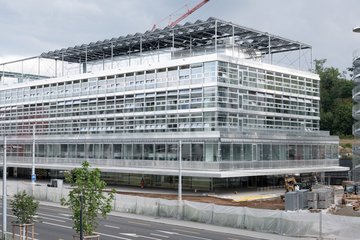 Le bâtiment de la Haute Ecole de Santé - Vaud (HESAV).