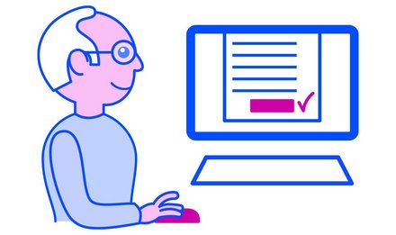 Une personne envoie sa demande ALO grâce au formulaire en ligne