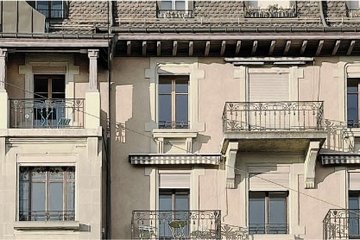 vue Façade d'un îlot urbain du début du XXe, Lausanne 
