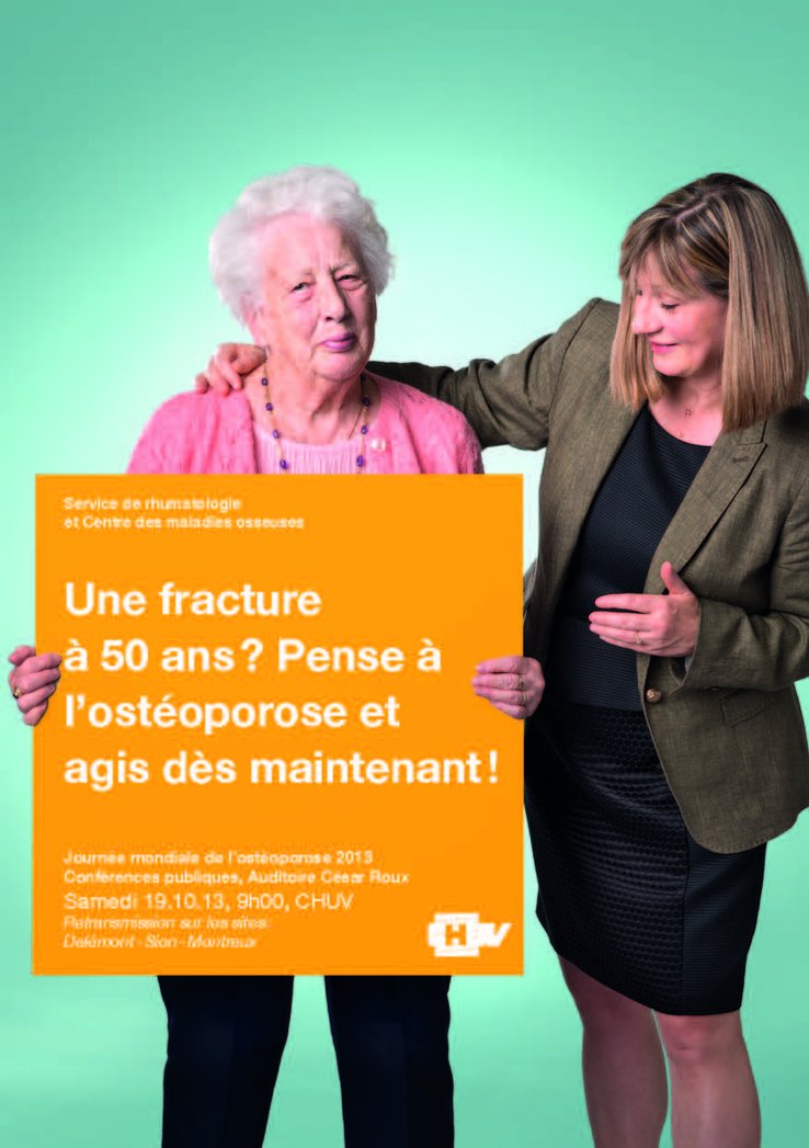 Affiche de la Journée de l'Ostéoporose 2013