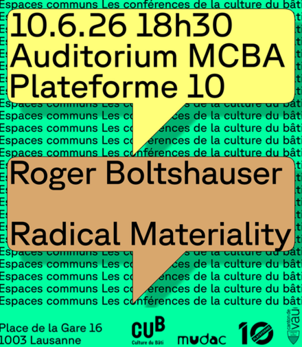 conférence CUB Roger Boltshauser