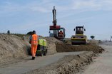 Août 2017 - Route Penthaz - Construction de la butte antibruit