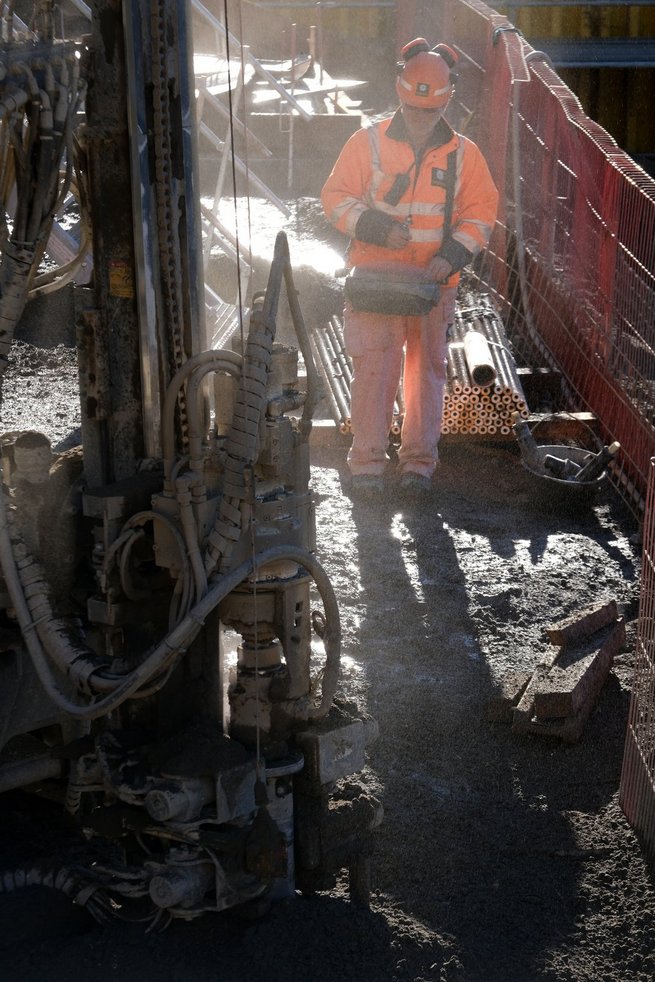 Construction du nouveau pont de la Barboleuse, étape 2023 © Eric Frigière