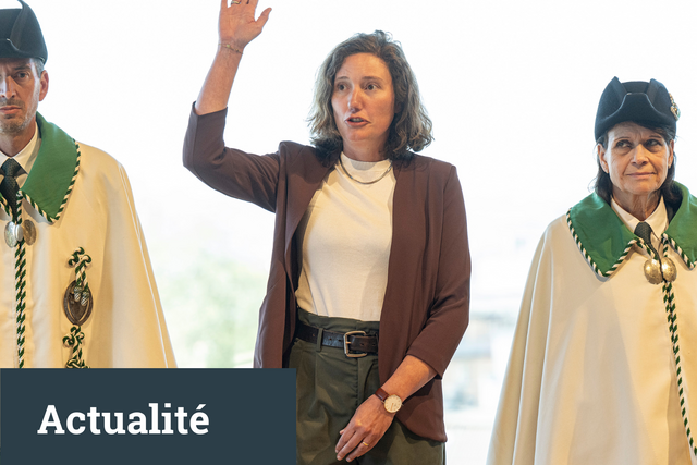 Chloé Besse prête serment devant le plénum