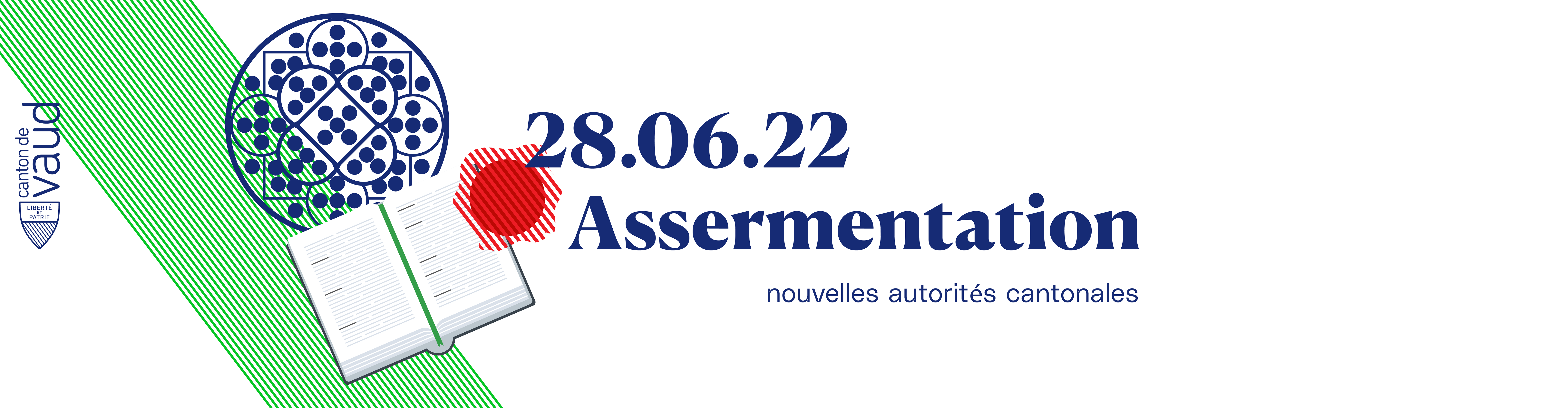 Bannière assermentation des autorités 2022