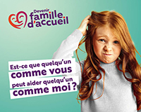affiche campagne de recrutement de familles d'accueil