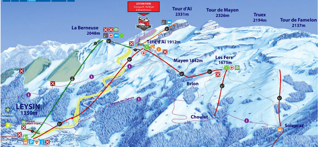 Plan des pistes
