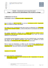 Document modèle de communication