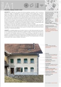 Première page de la fiche A1 "Rural isolé du XVIIIe-XIVe siècle"