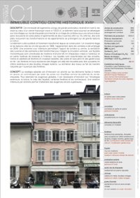 Première page de la fiche C1 "Immeuble contigu du XVIIIe siècle situé dans un centre historique
