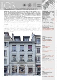 Première page de la fiche C3 "Immeuble contigu situé dans un centre historique"