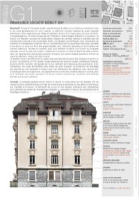 Première page de la fiche G1 "Immeuble locatif du début du XXe siècle"