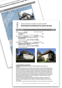 Exemple d'une fiche de recensement architectural