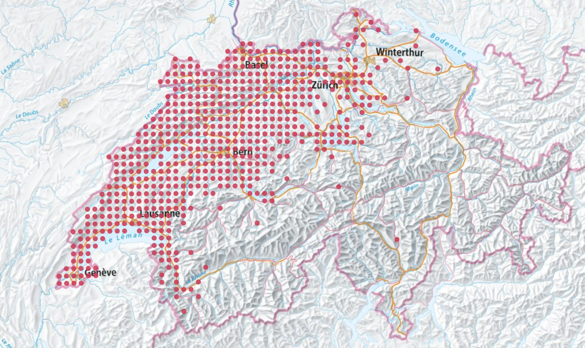 Carte de répartition du frelon asiatique (état au 15.07.2026)