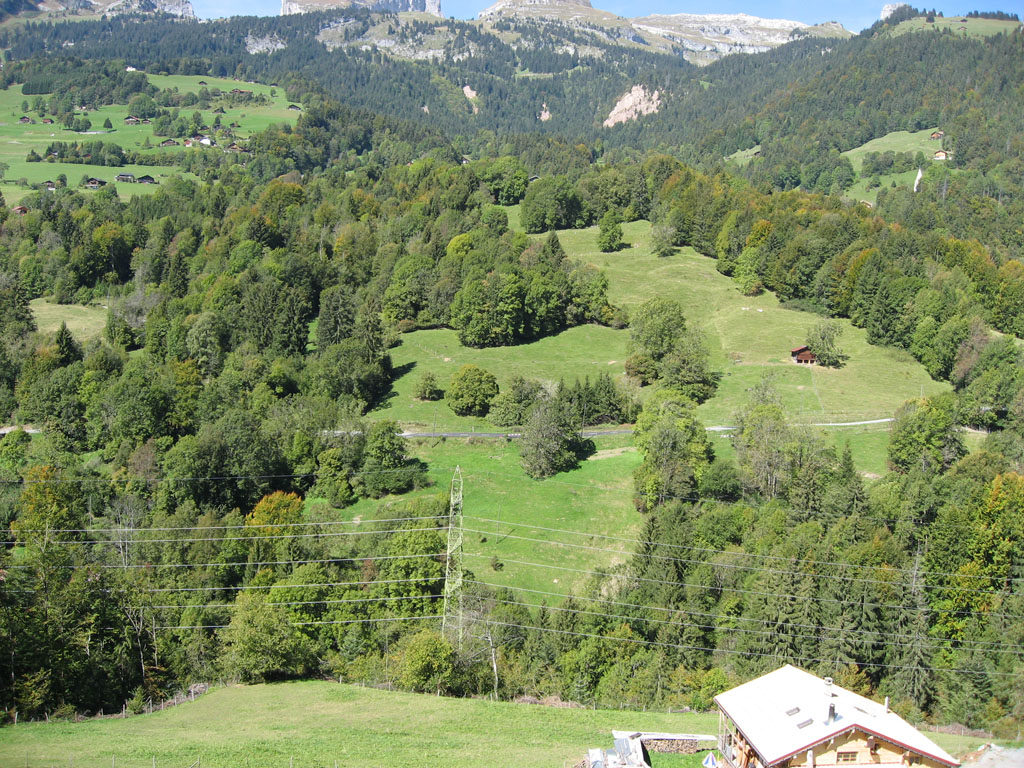 Zone du glissement de la Frasse