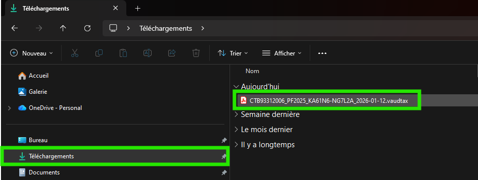 Dossier téléchargement