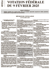 Décision de convocation