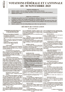 Décision de convocation