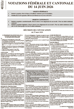 Décision de convocation