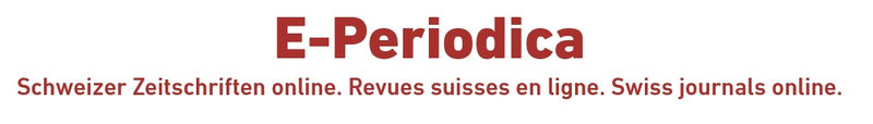 Illustration titre E-Periodica