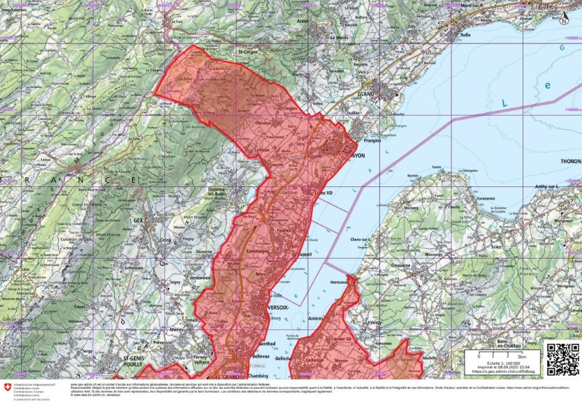 20251020_Zones réglementées vaudoises_Carte